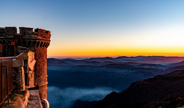 Vue de l'observatoire du Mont Aigoual 