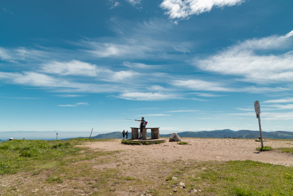 Table d'orientation au sommet du Hohneck 